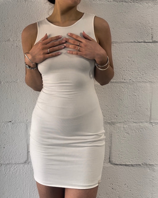 White Carrie Mini Dress