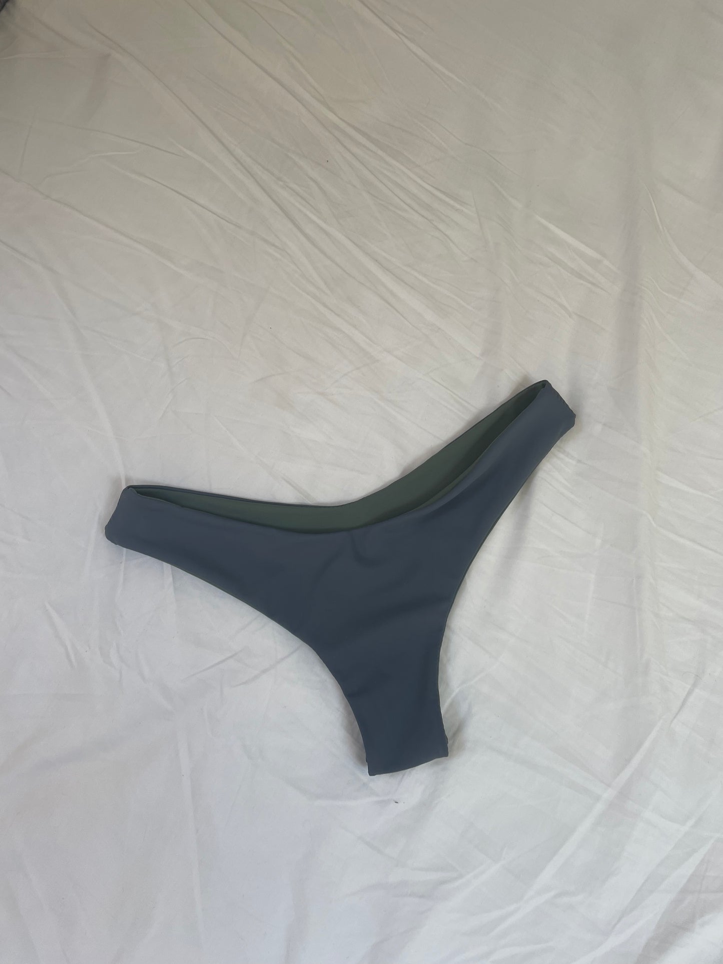 Blue / Green Reversible Brief Bikini Bottoms